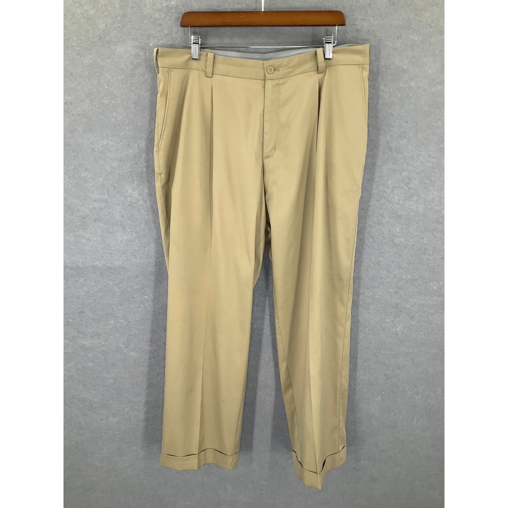 Nike Golf Tour Performance Dri FIT Pleated Golf Pants Mens 36x29 Beige